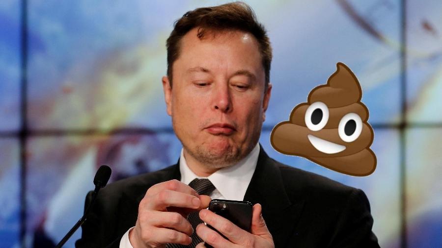Tuíte com emoji de cocô vai parar na ação do Twitter contra Elon Musk - Reuters/Reprodução