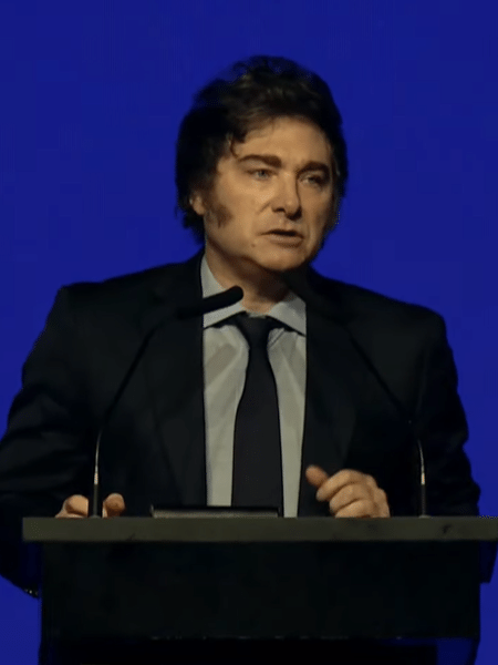 O presidente da Argentina, Javier Milei, participa da CPAC Argentina O presidente da Argentina, Javier Milei, participa da CPAC Argentina