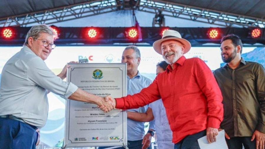 Fala do presidente Lula (PT) foi durante cerimônia de entrega do 1º Trecho do Ramal do Apodi, na Paraíba Fala do presidente Lula (PT) foi durante cerimônia de entrega do 1º Trecho do Ramal do Apodi, na Paraíba