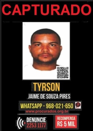 Jaime de Souza Pires, conhecido como Tyrson, morreu no tiroteio - Divulgação