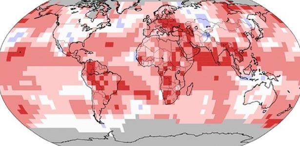 Análise conduzida por pesquisadores do Copernicus Climate Change Service (C3S), órgão ligado à União Europeia, mostra que a Terra está passando por um aquecimento sem precedentes
