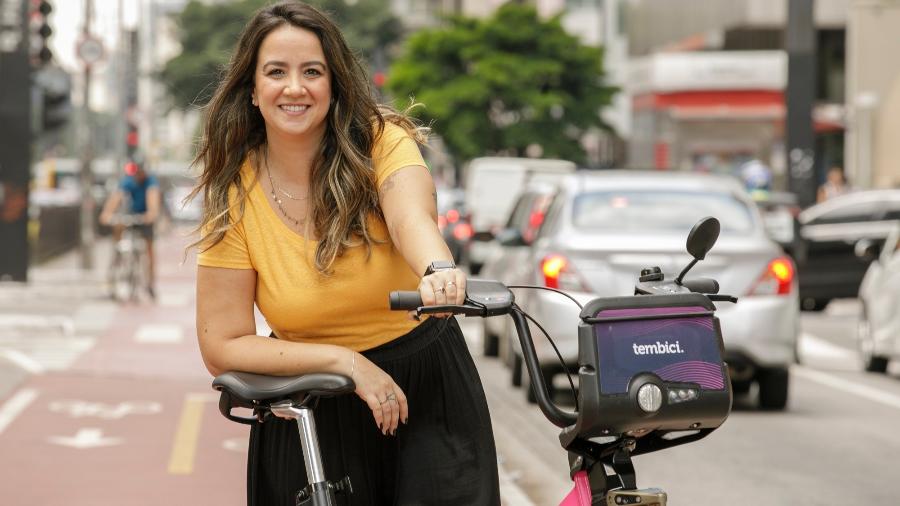 Bicicletas poderão ser alugadas pelo app da Uber - Divulgação/Tembici