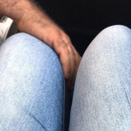 Jovem flagra motorista de aplicativo segurando sua perna em corrida no Rio de Janeiro - Arquivo Pessoal