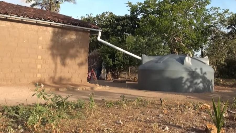 Cisternas de polietileno que serão compradas pela Funasa - Reprodução/vídeo