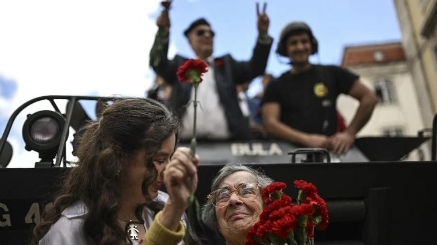 Celeste Caeiro, símbolo da Revolução dos Cravos