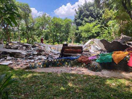 Piano danificado após demolição da Prefeitura de São Paulo - Rosa Comporte/Cedido ao UOL