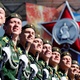 Soldados rusos participan en el desfile del Día de la Victoria 2018 en Moscú.  El evento en imágenes y símbolos soviéticos marca el aniversario de la victoria de la Unión Soviética sobre la Alemania nazi en la Segunda Guerra Mundial - Maxim Shipenkow/Paul vía Reuters