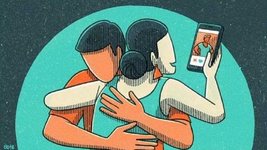 Homens e mulheres revelam uso de aplicativos, chats e "sexting" sem o conhecimento de seus parceiros - DANAE DIAZ/BBC THREE