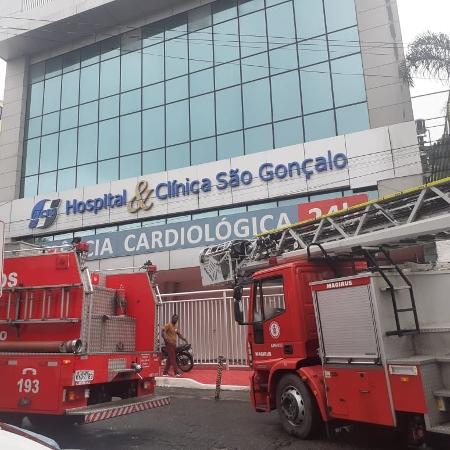 Hospital de São Gonçalo foi atingido por incêndio - Reprodução/Internet