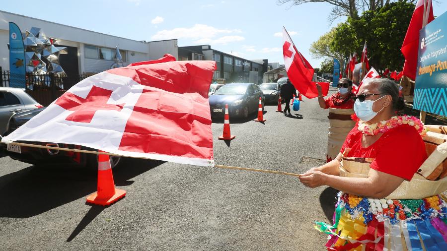 Maior parte dos habitantes de Tonga vive em Tongatapu, e cerca de 1/3 já está vacinado contra a covid-19 - Simon Watts/Reuters