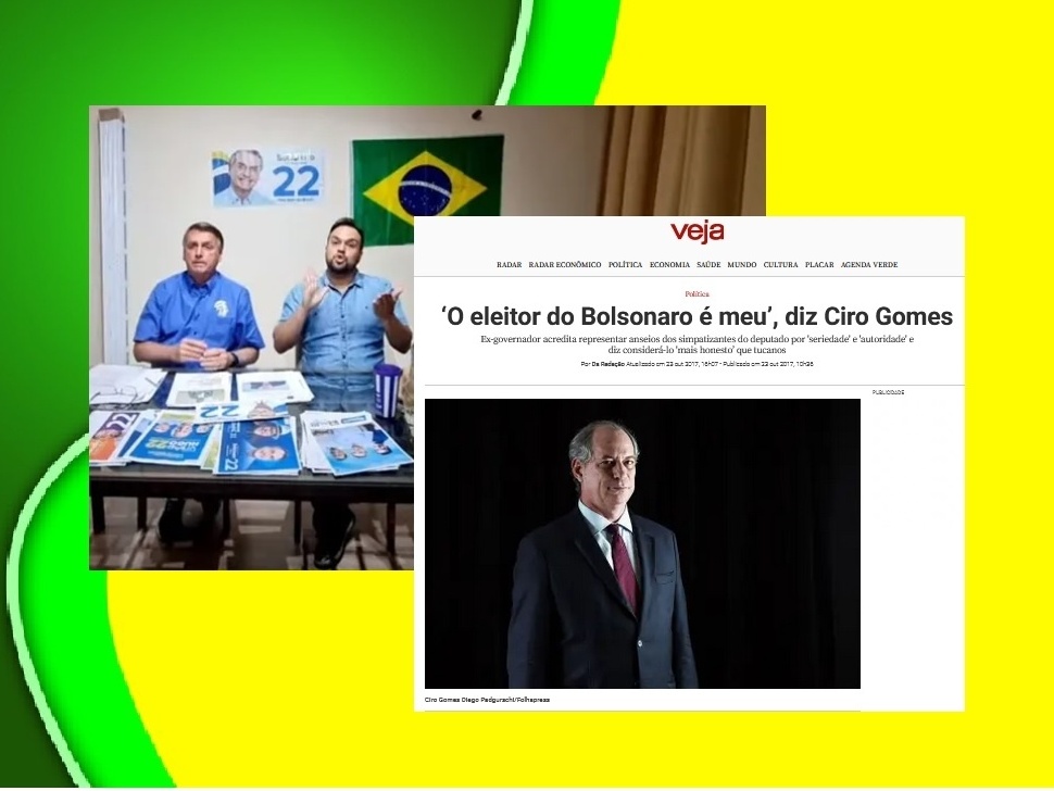 A alian a objetiva Ciro Bolsonaro e dupla como cabo eleitoral do