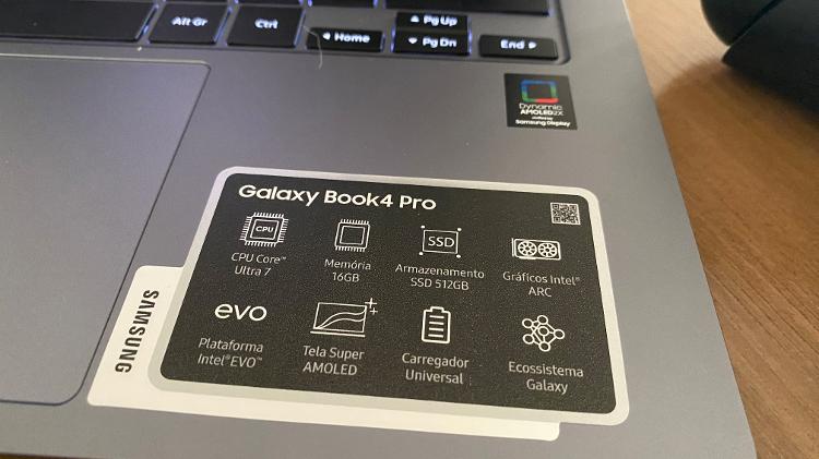 Notebook integra ecossistema Galaxy, que inclui smartphone e tablet da Samsung