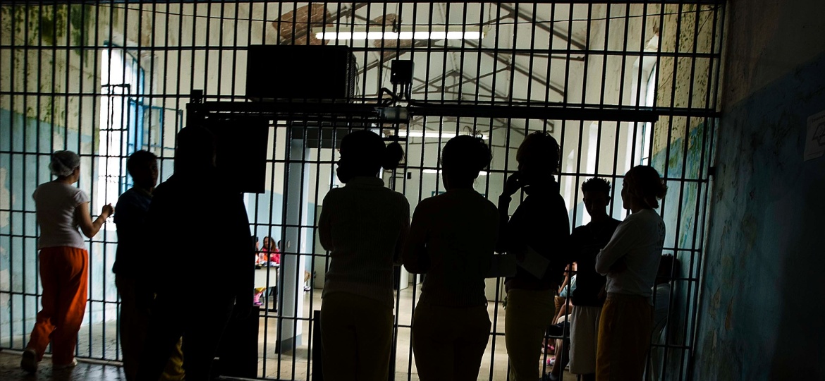 17.mai.2017 - Mulheres presas na Penitenciária Feminina do Estado, na zona norte de São Paulo - Marlene Bergamo/Folhapress