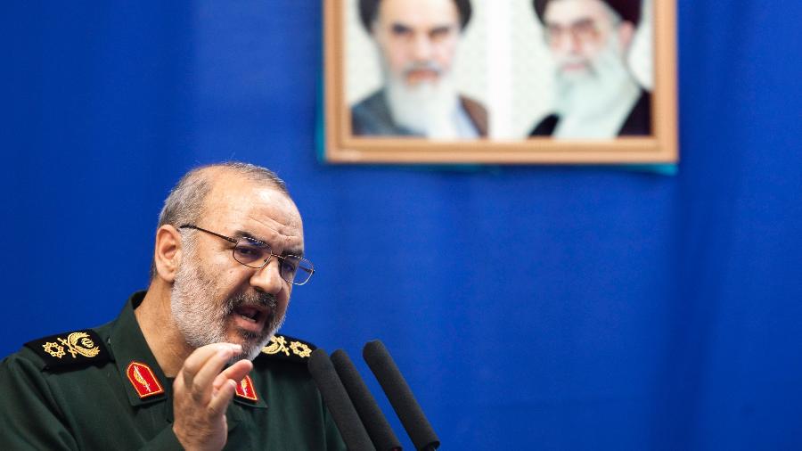 Comandante da Guarda Revolucionária iraniana, general Hossein Salami - Morteza Nikoubazl