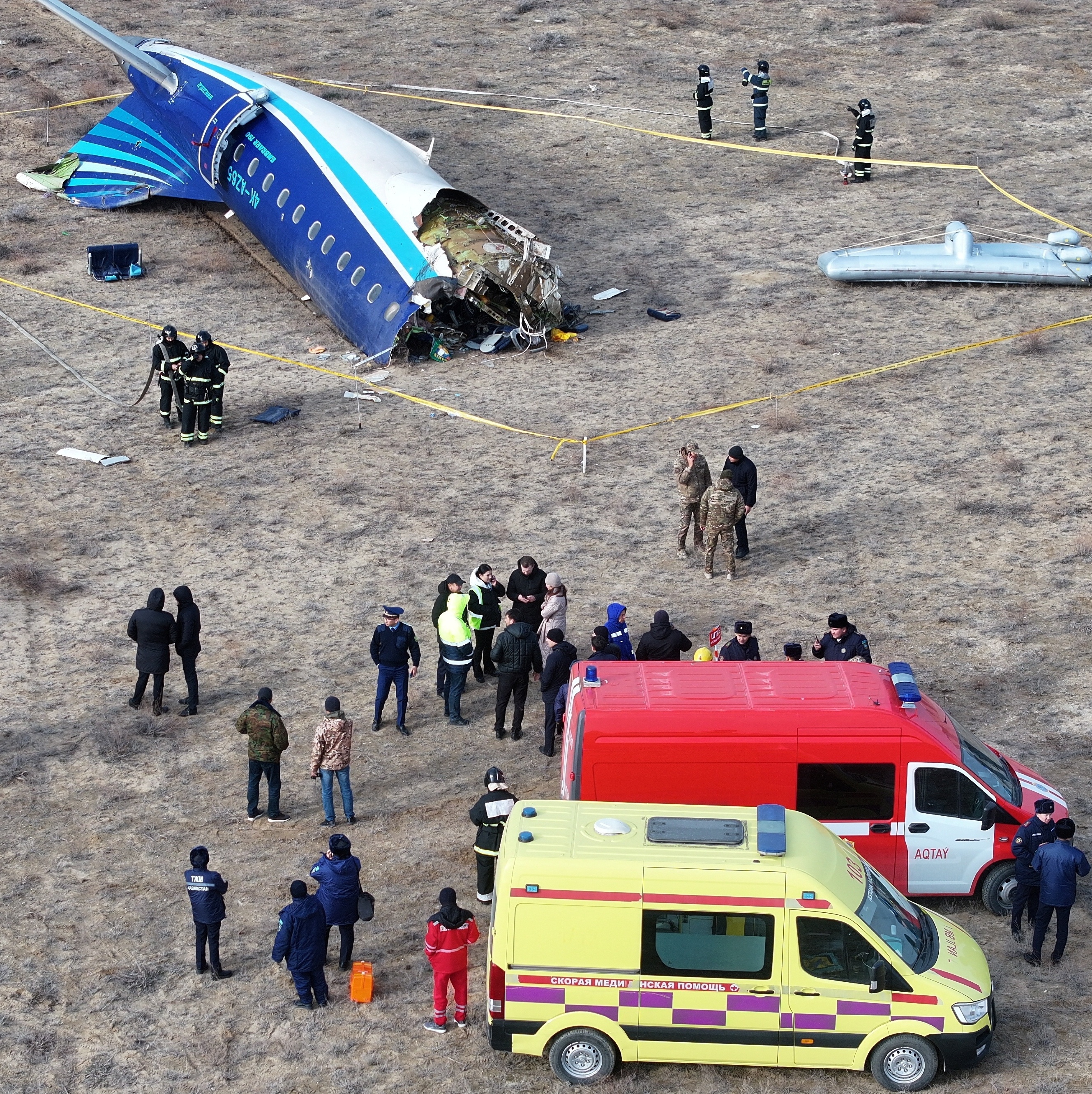 Caixas-pretas de avião que caiu no Cazaquistão serão levadas ao Brasil