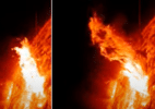 Erupção solar rara interrompeu sinais na Europa e Ásia; entenda o apagão (Foto: Reprodução/YouTube/sun activity)