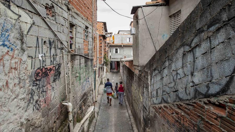 Com cerca de 100 mil moradores, a favela de Paraisópolis, na zona sul de São Paulo, é uma das maiores do país - Adriano Vizoni/Folhapress