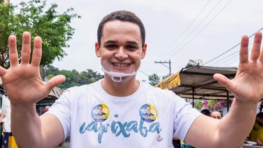 Delegado Pazolini (Republicanos) ganhou a disputa e será prefeito de Vitória - Reprodução/Facebook