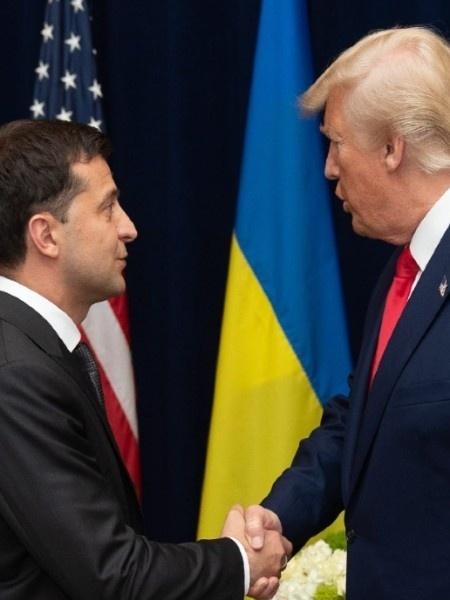 Trump e Zelensky se encontram em 2021