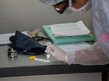 Testes para identificar casos de covid-19 - Divulgação / Prefeitura de Itaguaí