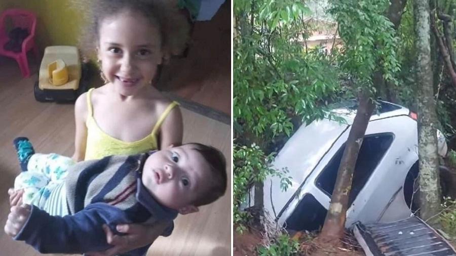 Duas crianças desaparecem nas águas após chuvas no PR - Reprodução/Facebook e Bombeiros