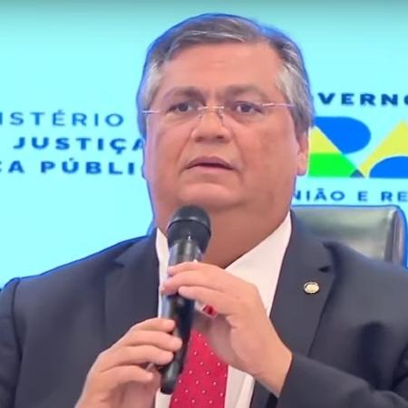 Ministro da Justiça Flavio Dino durante evento de discussão da Segurança Pública com representantes dos estados - Reprodução