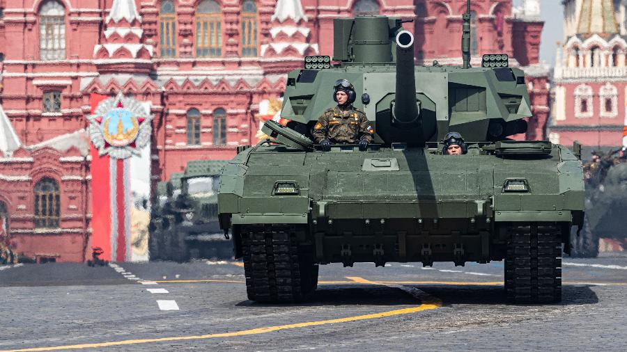 T-14 Armata, no dia da Vitória, em Moscou, na Rússia