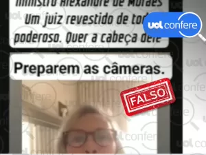 Mulher que critica Alexandre de Moraes em vídeo não é Marília Gabriela