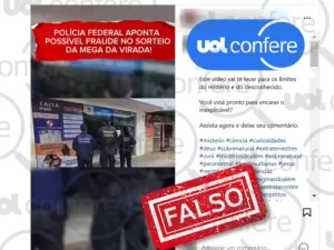 É falso que PF tenha identificado suspeita de fraude em Mega da Virada