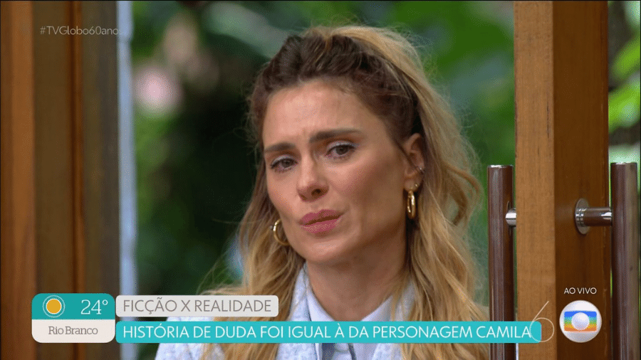 A atriz apareceu no programa É De Casa para surpreender a fã Duda, que enfrentou o mesmo diagnóstico de Camila, sua personagem na novela. A atriz apareceu no programa É De Casa para surpreender a fã Duda, que enfrentou o mesmo diagnóstico de Camila, sua personagem na novela.