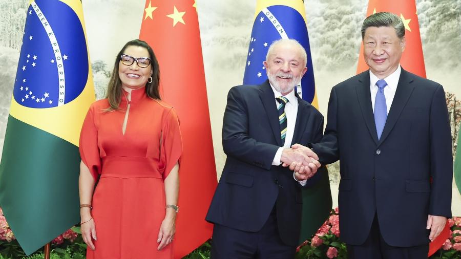 Janja, Lula e Xi Jinping, em Pequim Janja, Lula e Xi Jinping, em Pequim
