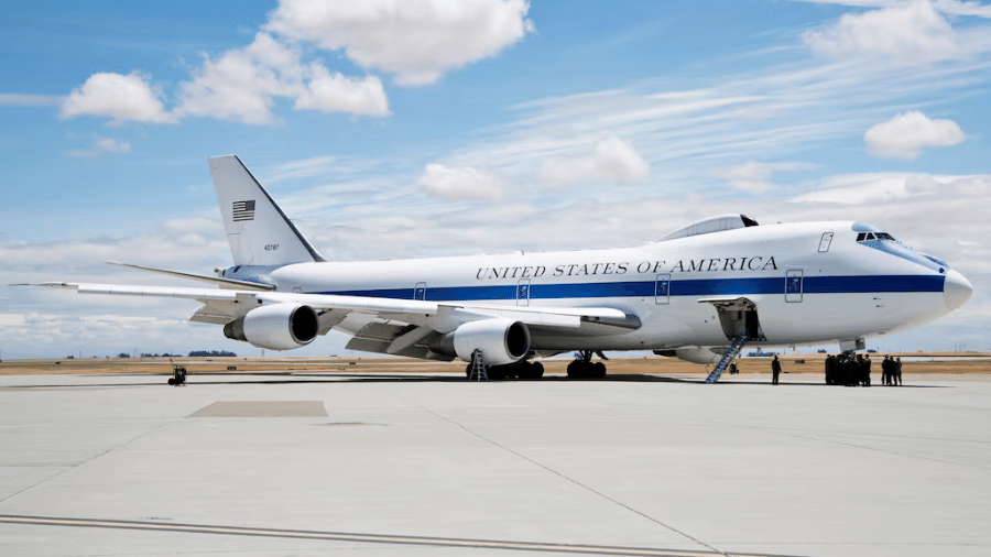 Boeing E-4B "Nightwatch", do governo dos EUA - Divulgação/Força Aérea dos EUA