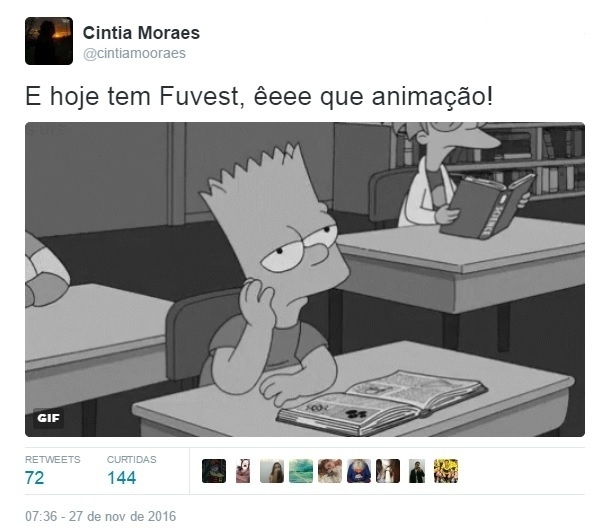 27.nov.2016 - Prova da Fuvest 2017 vira piada nas redes sociais - Reprodução/Twitter
