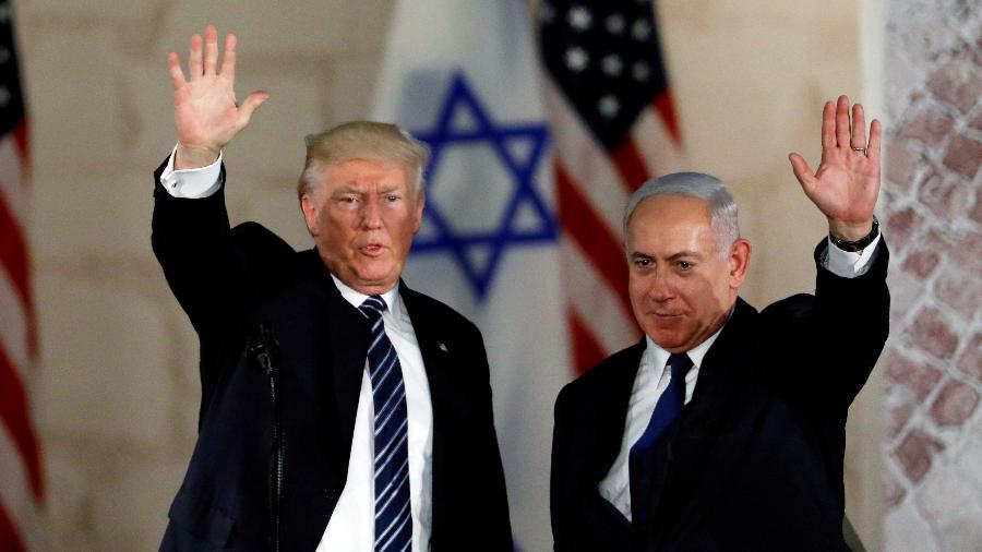 O primeiro-ministro Benjanmin Netanyahu se encontra neste domingo com o presidente dos Estados Unidos, Donald Trump - Ronen Zvulun/Reuters