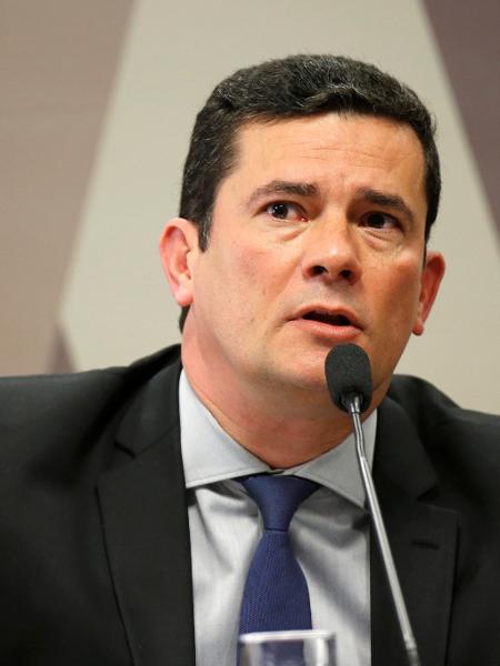 O ministro da Justiça, Sergio Moro, durante sabatina na CCJ do Senado: deputados agora cogitam convocá-lo também - Adriano Machado/Reuters