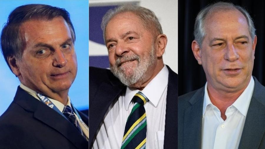 A pesquisa considerou diversos cenários de segundo turno e Lula só teve menos de 50% contra Ciro Gomes (PDT) - Adriano Machado/Reuters,  Fabrice Coffrini/AFP e Kleyton Amorim/UOL