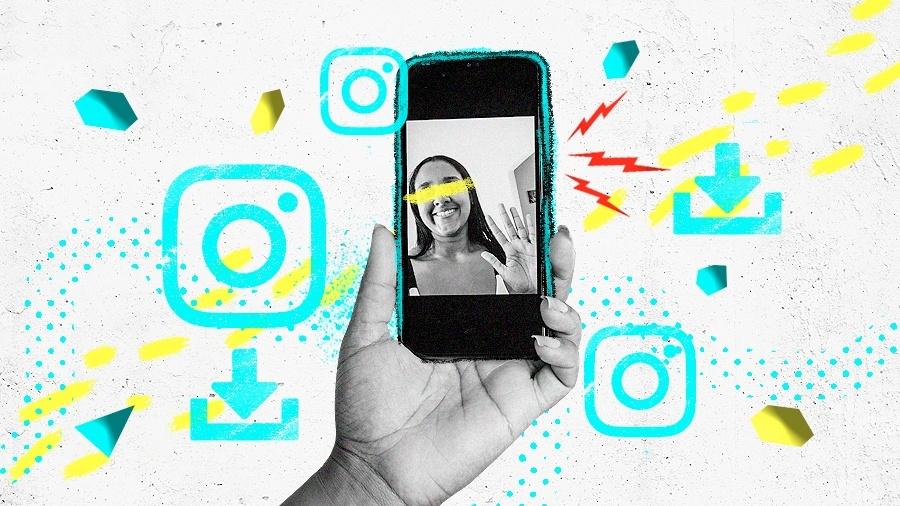 Programas fora do Instagram ajudam a fazer download de vídeo da rede social - Suellen Lima/Arte UOL