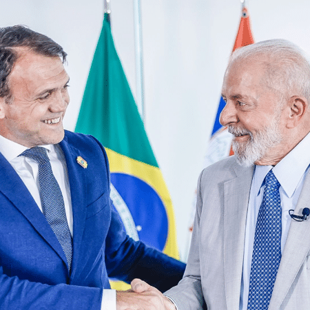 Lula se encontrou com o ex-jogador Petkovic em Brasília - Ricardo Stuckert - 22.mai.2024/Presidência da República