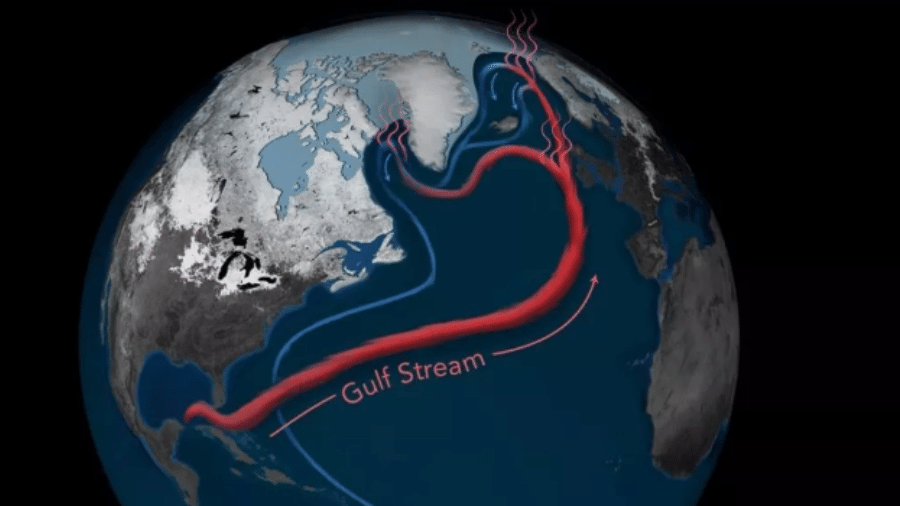 A AMOC é como uma 'gigante esteira oceânica'