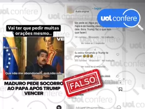 É falso que Maduro pediu ajuda ao papa após vitória de Trump em 2024