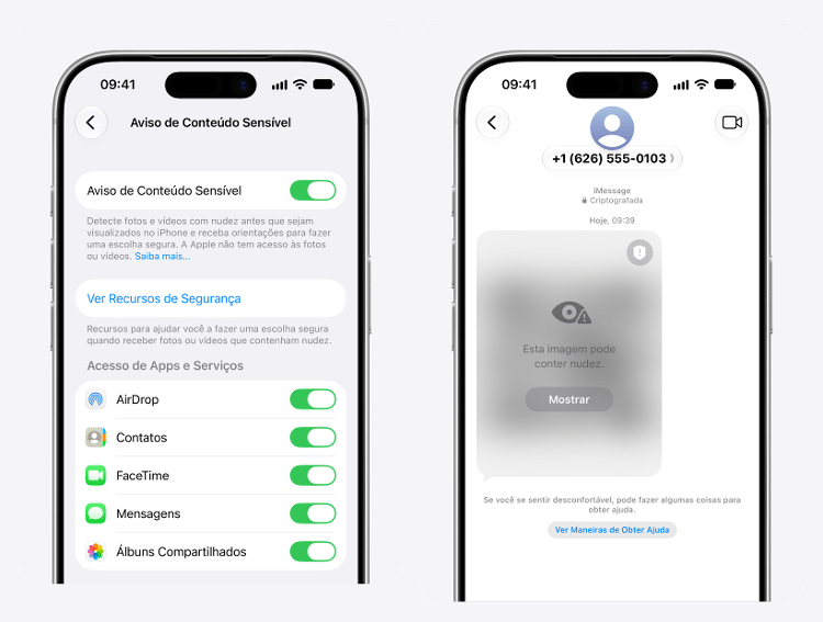 Aviso de conteúdo restrito no iOS, do iPhone (Apple) Aviso de conteúdo restrito no iOS, do iPhone (Apple)