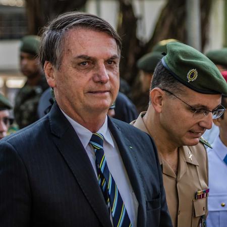 6.mai.2019 - Presidente Jair Bolsonaro participa de cerimônia no Rio - Magalhães Jr/Photopress/estadão Conteúdo
