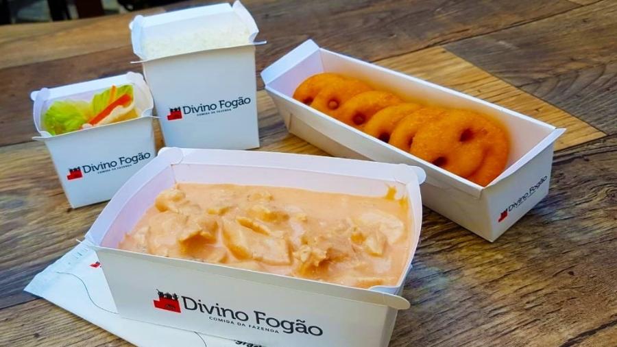 Divino Fogão lança serviço delivery; os pratos são entregues em embalagens seladas - Divino Fogão/Divulgação