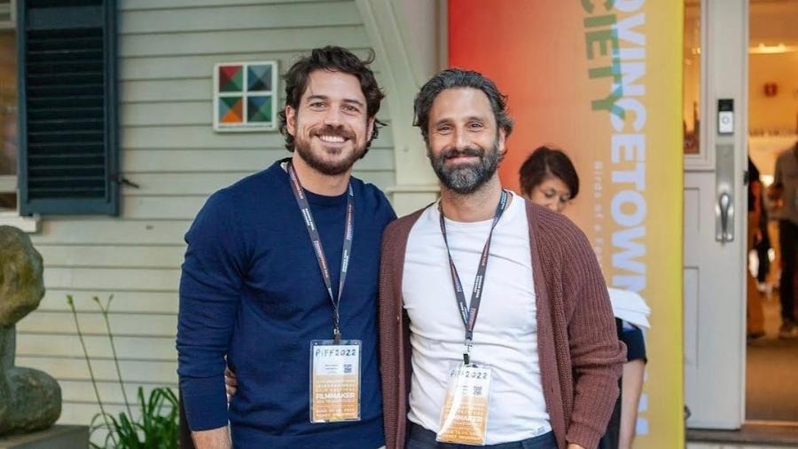 Marco Pigossi e seu namorado, o diretor italiano Marco Calvani - Reprodução / Instagram