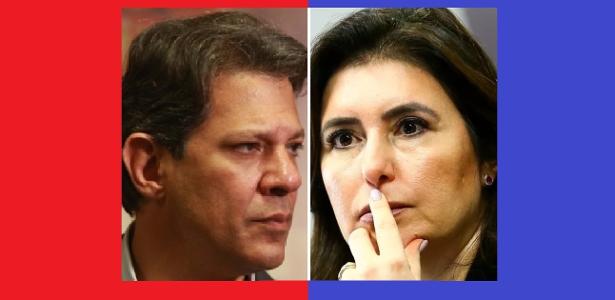 Fernando Haddad e Simone Tebet