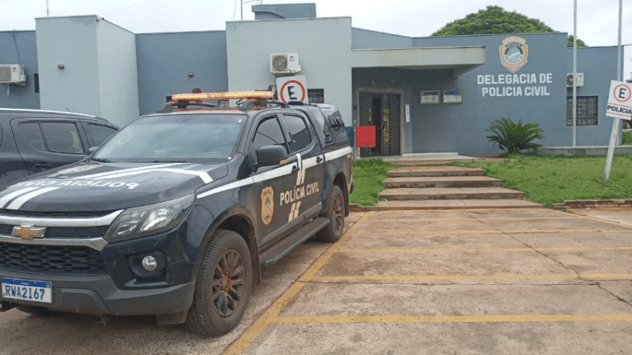 Delegacia de Polícia do município de Amambai (MS) cumpriu o mandado de prisão - Reprodução/Polícia Civil de Mato Grosso do Sul