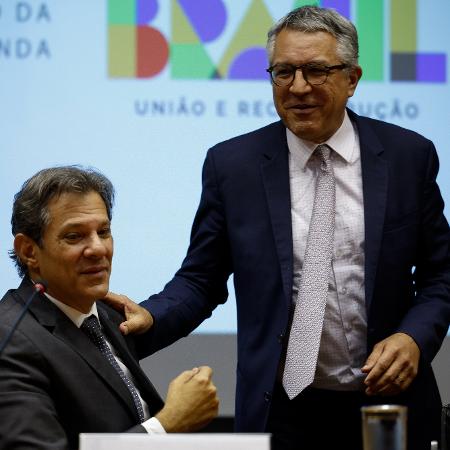 Os ministros Fernando Haddad e Alexandre Padilha - Pedro Ladeira - 28.fev.2023/Folhapress