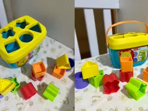 Brinquedo de encaixar para bebês faz sucesso e está com 30% OFF