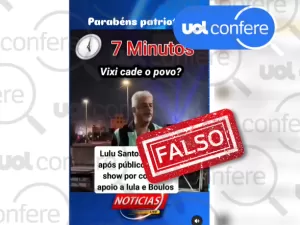 É falso que Lulu Santos teve show vazio por causa de apoio a Lula e Boulos