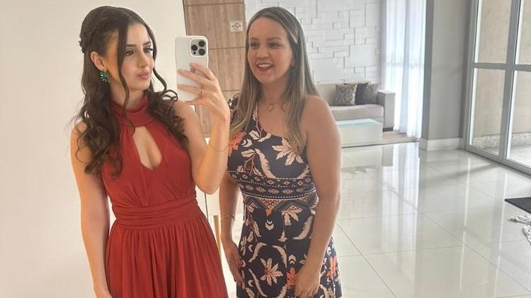 Imagens captadas antes de um casamento são as últimas de Rafaela ao lado da mãe, Andreia